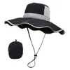 قبعات واسعة الحافة دلو القبعات نساء شمس قبعة في الهواء الطلق دراجة الشمس قبعة UV مقاومة واسعة الحافة قبعة الصياد 240424