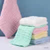 新生児用の毛布のベビーフェイスタオルを包むタオルワシクロスラインスクエアコットンハンドワイプガーゼ