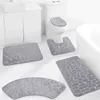 Mattes de bain pavées de salle de bain pavée de salle de bain super absorbante de salle de bain à laver la machine à laver sans glissement à séchage