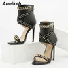 Сапоги Sexy Metal Metch Chain Sandals Boots Peep Toe Thin Hel Pumps Gladiator Sandalias Zipper Women High Shoes Summer 2024 H240425