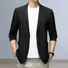 Jackets masculinos homens de terno leve casaco elegante jaqueta elegante negócio de lapela para o verão formal com o trabalho