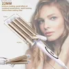 Curling Irons 22mm Tre barile Curling Ceramic Ceramic Cular Professional Curler Adatto per tutti i tipi di capelli Q240425