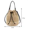 Bolsas de noite Mulheres ombro ombro verão tecido palha bola de crossbody bag casual boho prateleira de tração feminina bolsa para compras na praia