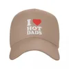 Ball Caps Classic Unisex Я люблю папы бейсболка для взрослых, регулируемая папа, мужчина, женщины, защита солнца, шляпы грузовика.