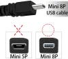 Accessoires 8pin USB Battery Chargeur Data Sync Cable Cord Corde pour Sony Camera Cybershot DSCW800 W810 W830 W330 W710 S