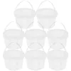 Mugs 8 Pcs Bucket Lobster Storage Food Holder Plastic Containers Small Drum Ice Cream Freezer Portable Bin Homemade Reusable Lids