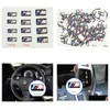 Autoaufkleber 100pcs TEC Sport Wheel Badge 3D Emblem Aufkleber Aufkleber -Aufkleber -Aufkleber Logo für M -Serie M1 M3 M5 M6 x1 x3 x5 x6 E34 E36 E6 Styling Drop -D Otean