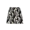 Skirts Vintage Ink Painting Mini Skirt For Women Korean Fashion Elegant High Waist Slim A-line Short Streetwear Autumn Bottoms