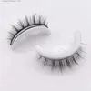 False Eyelashes 1 pair of reusable self-adhesive false eyelashes 3D mink no glue extended for 3 seconds Q2404253