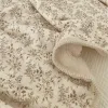 Ställer in Baby Flower Print Muslin -filt täcke för sommar spädbarn Floral Muslin Comporter tupplur Täckning för baby sängkläder täcken för winte