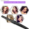 Curling Irons 6-w-1 Profesjonalne kręcone włosy włosy falu falu gruszki w kształcie stożka elektrycznego rodnika do włosów narzędzie Stylowanie włosów Q240425