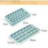 Glassverktyg 18/33 Grid Circular Ice Block Mold Food Grade Ice Block Mold Ice Block Tray Ice Cream Party Whisky Cold Drink Kitchen Tools Q240425