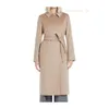 Cappotti designer cashmere cappotti di lusso maras womens beige capelli cammello classico pizzo su cappotto casual