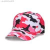 Casquettes à billes Capuche de baseball avec taille réglable pour la course à l'exercice Activités extérieures Mentilleurs à la mode et à l'été Caps de camouflage pour femmes Q240425