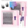 False Eyelashes 120pcs DIY eyelash extension kit cluster false eyelashes individual eyelashes Wispy fluffy eyelash extension kit with application tools Q240425