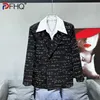 Herrdräkter PFHQ Letter Print axelkuddar Blazers Korean version Triple Breasted Male Cortile Advanced Summer Suit Jackets 21Z4340