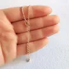 Pendants 24x38mm Collier de perles baroques blancs naturels 18 pouces Culturé DIY Real Femmes Classement Accessoires Classic Chain Chic