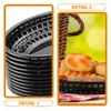 Dijkartikelen Sets Snack Basket Home Fruitplaat Compact Fry Storage Desktopmanden Portable Hamper Dinner -borden