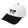 Visors Yuyu broderie Bowknot Baseball Hat pour les adolescents Fashion d'été Fashion coréenne Soleil Femmes en plein air Voyage