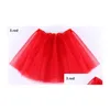 Etekler 14 renk en kaliteli şeker renkli çocuklar Tutus etek dans elbiseleri yumuşak tutu elbise bale 3layers çocuk pettiskirt kıyafetleri 10p oTr9m