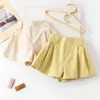 Shorts Baby for Girls Casual Feste Kinder Kinder Hosen Sommer dünne Kleidung Kleidung 4-11y