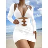 Costume da bagno sexy da donne set da donne set a maniche lunghe Bikini Spalato Spacco Speciale Nuovo Speciale