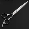 Hair Scissors 7 inch Professional Hair Cutting Scissors hairdressing Barber Salon Pet dog grooming Shears BK035 LY191231 Q240425