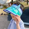 Berets Wide Bim Fan Sun Hut Mode wiederaufladbar faltbare Strand mehrfunktion tragbare Angelkinder
