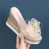 Slippers Fashion Spring and Summer Sandals Sandals Wedge Heel Platform High Flowers