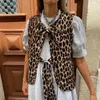 سترات نسائية hirigin women leopard elepard reasted stest ablysiveless tie tie pront dress