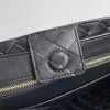 Luxury Womens tejido tejido real de cuero andiamo bolso de alta calidad diseñador de bolso de hombre con bolsillo de cuerpo cruzado de cuerpo