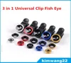 Fabryka 3 w 1 Universal Clip Eye szeroki kąt Makro Phone Fisheye obiektyw na iPhone Samsung HTC LG1919109