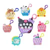 Mini Whack-a-Mole per bambini Console per bambini Stress Relief Puzzle Fun Toy Chain Borse Key Chain Borse Toys Party Favore Cartoon Animal Garatteria per bambini Gift di compleanno di Natale per bambini