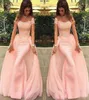 2019 Sprzedawanie różowych sukienki na studniowe długie suknie balowe i szyfonowe długość podłogi Arabska Suknia wieczorna Abendkleider8251148