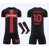 Soccer Trikots -Trails -Einrichtungen Bundesliga Bayern Leverkusen Home Jersey Nr. 10 Wertz Nr. 34 Zaka Adult Children's Set Unpopular Football