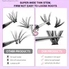 False Eyelashes 144 eyelashes cluster eyelash bonding and sealing makeup tool DIY eyelash extension kit for eyelash adhesive accessories Q240425