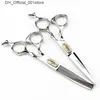 Hair Scissors Germany JAGUAR 6.0 inch 9CR 62HRC Hardness hair beauty scissors cutting / thinning with light silver retail gift case Q240425