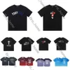 2024 TRAPSTAR CAMISTA TSHIRT TEE 22 Estilos Torda do peito Bordado BASIC Mens luxuosas camisetas Brand Designer casual Casual camisa AAA Camisetas de qualidade