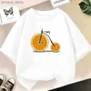 티셔츠 패션 재미있는 과일 그래픽 T 셔츠 어린이 창조적 인 티셔츠 소녀 만화 파인애플 /수박 인쇄 짧은 슬리브 Topsl2404