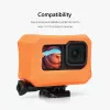 Akcesoria Vamson Orange Floaty Case for GoPro Hero 12 11 10 9 Black Camera Akcesoria nurkowe Pływająca ochrona ochronna dla Go Pro 10 9