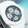 Luxury AP Wrist Watch Royal Oak Series Box Certificat 41mm Automatic Mecanic Mens White Ceramic Calendar Watch 26579CB