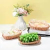 Mugs 10 Pcs Woven Baskets Gifts Fruit Bread Serving Weave Table Plastic Warming Counter