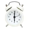 Clocks Stainless Metal Alarm Clock Twin Bell Silent Alloy Digital Desk Clock Electronic Alarm Clocks Desktop Table Watches Home Decor