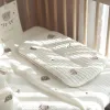 Kissen koreanische Ins Neugeborene Kissen Baumwolle Stickerei Baby Sweatabsorbing Kissen Baby Kissen Bettwäsche -Raum Dekoration Pflegekissen