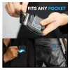 Holders Airtag Men's Wallet Carteira Masculina métal minimaliste avec un support à étiquette à air