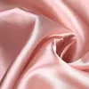 Bordduk Solid färg Satin Trackan Bright Smooth Fabric Round Cover For Wedding Bankett Birthday Party Restaurant Dekoration