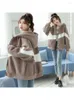 Women's Hoodies Vrouw Kleding Lamb Wol Coat For Women 2024 Herfst en winter losse Koreaanse stijl verdikt casual katoen