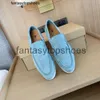 Loro Piano LP Type van dezelfde up Picking the Handmade Pure Round Round Sheep Skin Comfortabele platte zachte soft soft soft soft soft seizoenen Lucky Womens Shoe LRR2