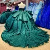 Зеленое мяч платье quinceanera платья 2024 vestidos de 15 Quinceanera 3D кружев