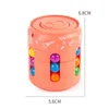 Toys di decompressione Nuovo 2 in 1 fagioli magici dito di dito giocattoli spinner che ruotano piccoli perle magiche cubo stress sollievo per bambini i giocattoli di decompressione D240425